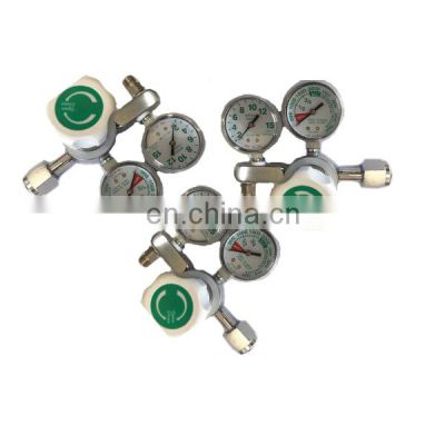 Medical Double stage co2 regulator,double stage regulator with flow