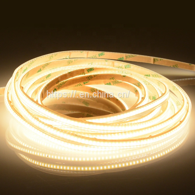 420chips White Pcb 10mm Width 3M Adhesive Tape COB LED Strip photo-4