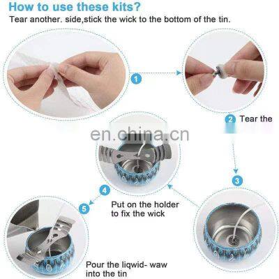 Hot Sale Starter Professional DIY Candle Making Kit DIY Scented Soy Wax Candles Making Kit Supplies in Tins