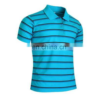 New design stripe Polo Shirt for Men short sleeve