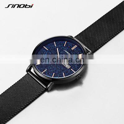 SINOBI S9828G Man Watch Dual Calendar Window Wristwatch Gentleman Starry Sky Hand Watch OEM/ODM Man Watch