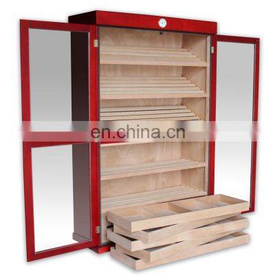 Custom Large High Quality 4000 - 5000ct Cigar Display Two Doors Cabinet Luxury Cigar Humidor photo-2
