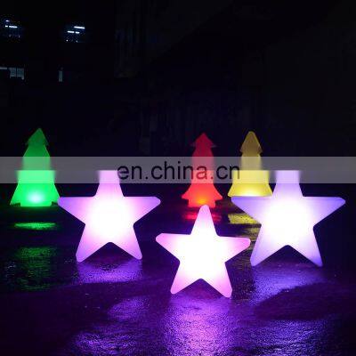 led decoration light for wedding /fashion Christmas decoration star lamp waterproof color changing led tree home decor lights