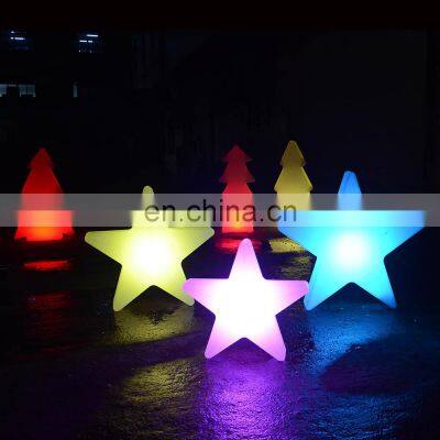 led Christmas star string lights /event party glowing plastic star /tree/snow led outdoor Christmas solar lights outdoor