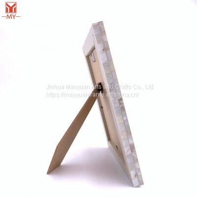 Light Luxury Gold Border PS Plaid Photo Frame Plastic Picture Frame photo-4