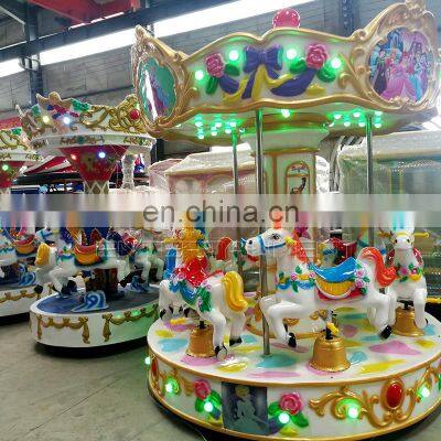Factory Direct Supply Fairground Kids Ride Small Carousel Ride Backyard Carousel for Sale photo-4