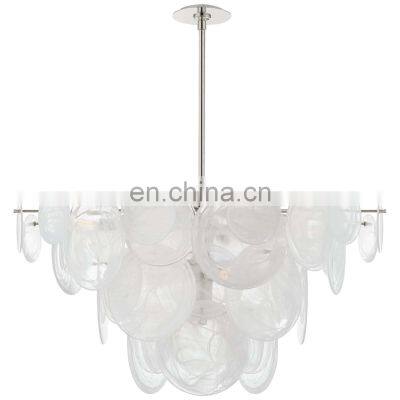 American Creative Glass Lamp Metal Lighting Dining Room Living Room Bedroom Hotel Chandelier