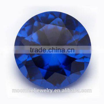 round brilliant cut blue synthetic spineI gemstones