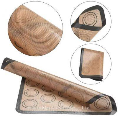 Silicone Baking Mat with Temperature Guide, 9x9 Inch, Oven/Grill Compatible