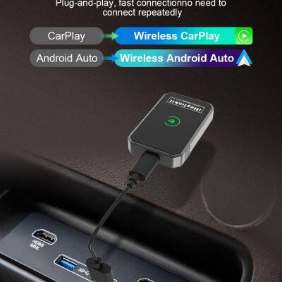 IHeylinkit Wired CarPlay Android Auto to Wireless 2 in 1 Adapter photo-2