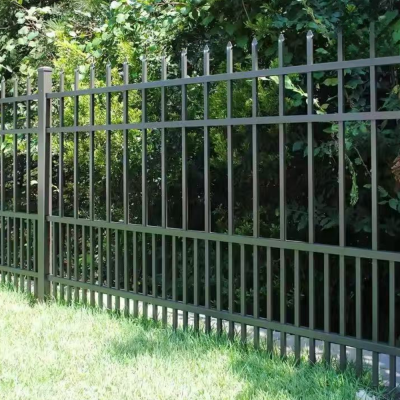 Versatile Metal Wrought Iron Garden Fence & Railing | Modern Picket Design for Villas