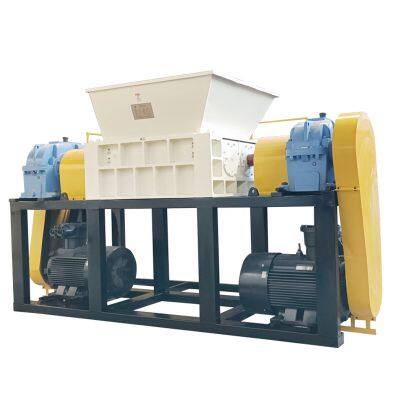 Plastikschredder, Plastikflaschenschredder, Doppelschneidwellenschredder, Industrieller Plastikschredder photo-1