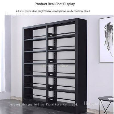 Estantes de biblioteca DLB451 - Doble cara de alta densidad | Armario de libros de metal con esquinas redondeadas de seguridad para escuelas de K-12 y centros de medios - Proveedor que atiende a Canadá