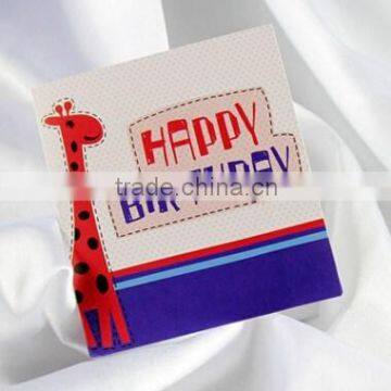 kids birthday cartoon greeting card