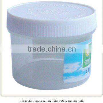 PLASTIC WIDE MOUTH BOTTLE POT 100ML NON-TOXIC RECYCLED