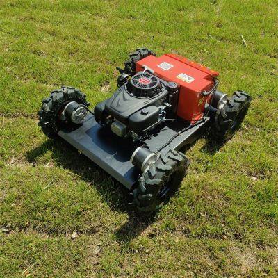 Agricultural Robotic Gasoline Cutting Width 800Mm Remote Operated Robotic Slope Mower photo-2