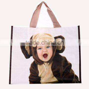 Customized pp pictures printing non woven shopping bag