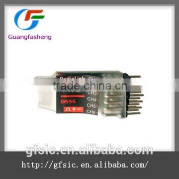 Mini AT9 6 pass receiver AT10 6CH receiver 2.4G R6D multi axis fixed wing DSSS