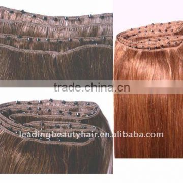 Easy hair weft/hair weft with micro ring virgin hair