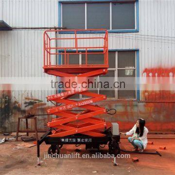 cheap electro-hydraulic mobile scissor lift plantform