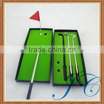 Wholesale office mini golf set/ kids golf putter gift set with custom logo