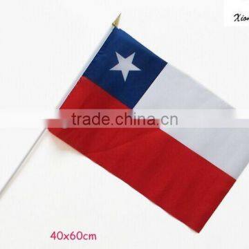 wholesale hand national flag in Chile design