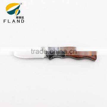 2015 good quality with rose wood handle stainless steel assisted knife