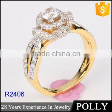 925 Sterling Silver Engraved Engagement Ring for Bridal Wedding Jewelry photo-2