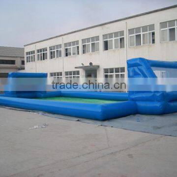 Good price inflatable football pitch / inflatable soap football