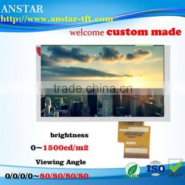 6.2 inch lcd with RGB interface ,650nits ,800 *480pxiel tft lcm