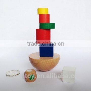 New design fashion low price wood material building blocks