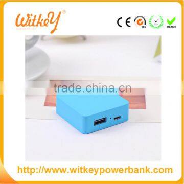 Rechargeable Cube Puck-shaped Square rohs 2000mah Power Bank