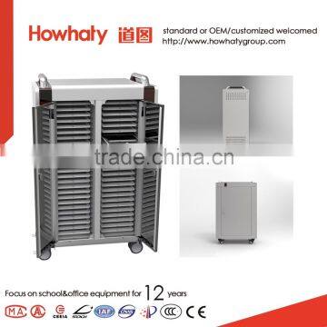 CE ROHS certificate charging cart for ipad tablet pc in school furniture