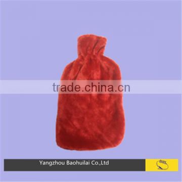 solid color plush hot water bag cover