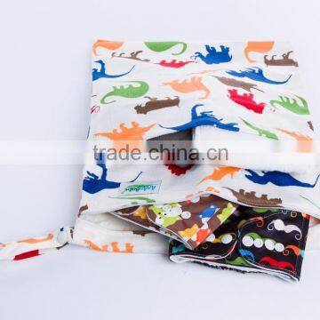 Ananbaby Pink Baby Cute Diaper Bags / Personalized Minky Printed Mini Wet Bags photo-3