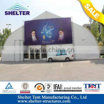 Arabian ABS Solid wall Aluminum structure TFS tent for magic show with maximum use space wind loading Maximum 100km/h