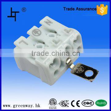 16A 450V 3 way electrical terminal block with ground                        
                                                                                Supplier's Choice