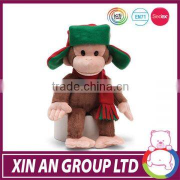 Custom soft stuffed super soft plush monkey toy