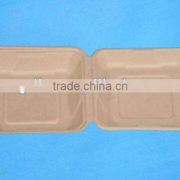 Christmas Kitchen Dinner Compostable Recycle Paper Tableware With Three Compatment photo-2