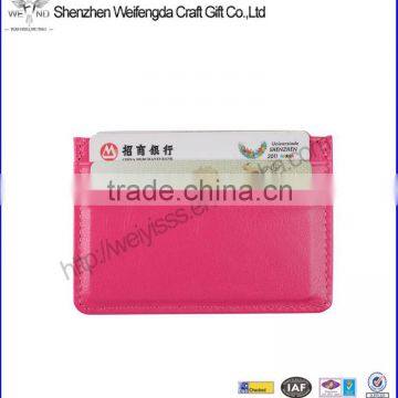 New design Pink Pvc business credit card holder for gift