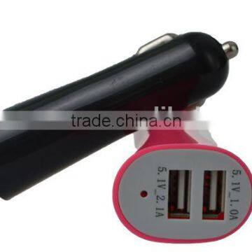 law price 2 in 1 horn car charger with led light