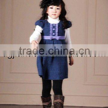 New design warm woolen winter baby clothes dresses 2012