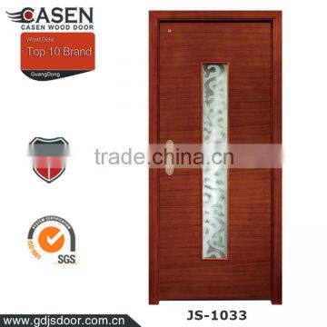 fancy design fusing glass cherry interior wood door