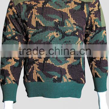 Woodland Camouflage Tactical Wool Army Pullover