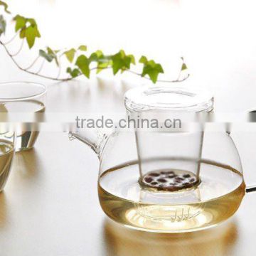 Popular best selling Handmade process pyrex glass tea set