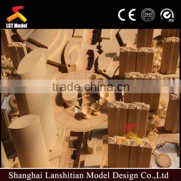 architectural wood models manufacturer making for city planning