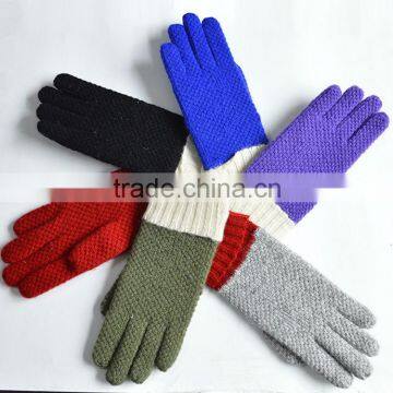 Wholesale alibaba gloves fashion cheap warm knitted gloves