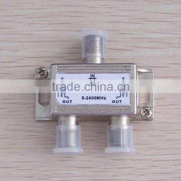 TV RF Coaxial Cable Splitter for CATV Signal