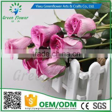 2016 Wholesale PU Latex Artificial Flowers Rose Real Touch Bouquet Weddings Bridal Decorations photo-2