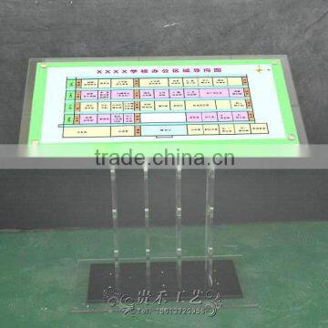 Acrylic Floor Plate, Floor Index Cards, Index Cards Building Plan photo-6